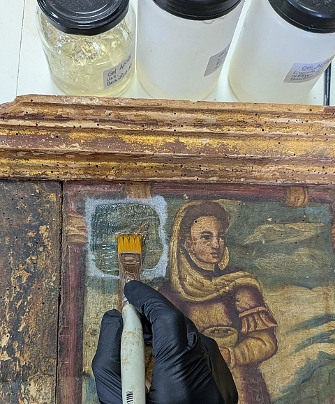 Restauración de piezas de la Ruta de los Retablos del Este de León