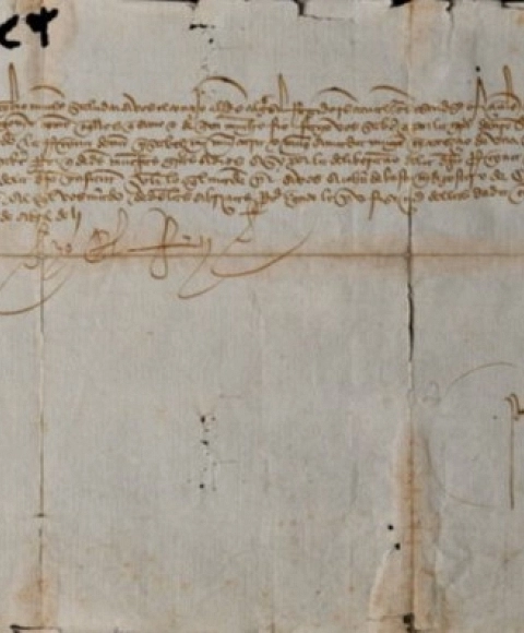Restaurado un manuscrito que anuncia el nacimiento de Isabel la Católica