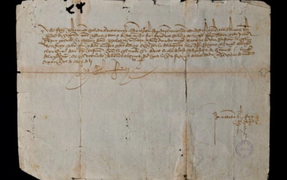 Restaurado un manuscrito que anuncia el nacimiento de Isabel la Católica